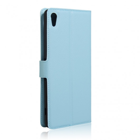 Чехол книжкой с визитницей для Sony Xperia XA Ultra (Голубой)
