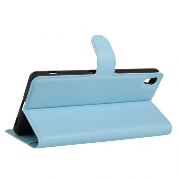 Чехол книжкой с визитницей для Sony Xperia XA Ultra (Голубой)