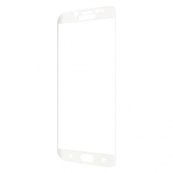 3D Защитное стекло для Samsung S6 Edge SM-G925 (Белое)