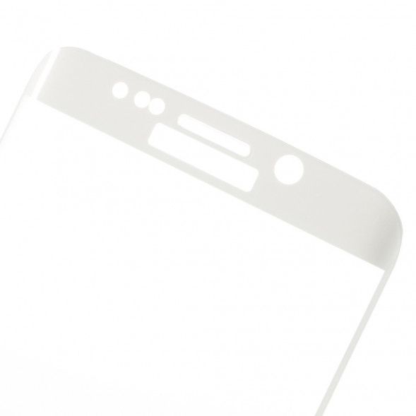 3D Защитное стекло для Samsung S6 Edge SM-G925 (Белое)