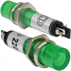 Неоновая лампочка в корпусе N-814-G 220V