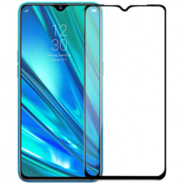 Защитное стекло 3D для Realme C2 (Черное)