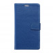 Кожаный чехол книжка с визитницей для HTC Desire 828 (Синий)