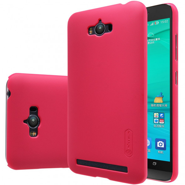 Пластиковый чехол накладка Nillkin для Asus Zenfone Max (ZC550KL) (Малиновый)