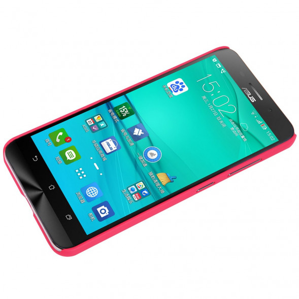 Пластиковый чехол накладка Nillkin для Asus Zenfone Max (ZC550KL) (Малиновый)