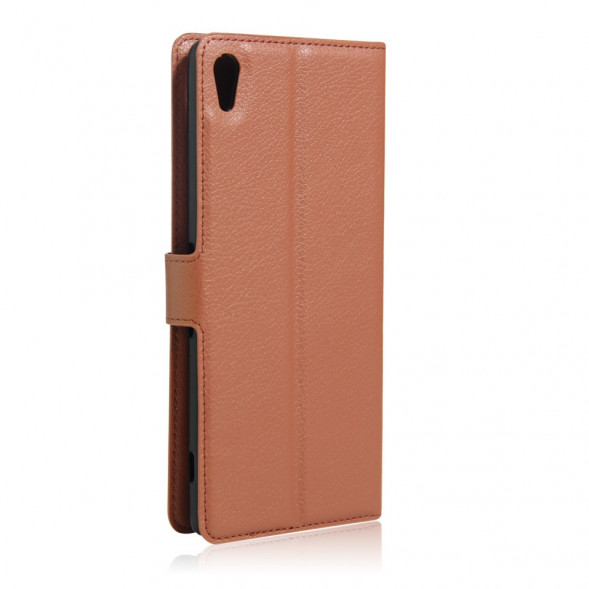 Чехол книжкой с визитницей для Sony Xperia XA Ultra (Коричневый)