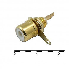 7-0234W GOLD / RS-115G гнездо на провод
