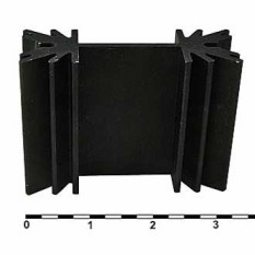 BLA024-25 (HS 205-25) Радиатор ребристый (черный)