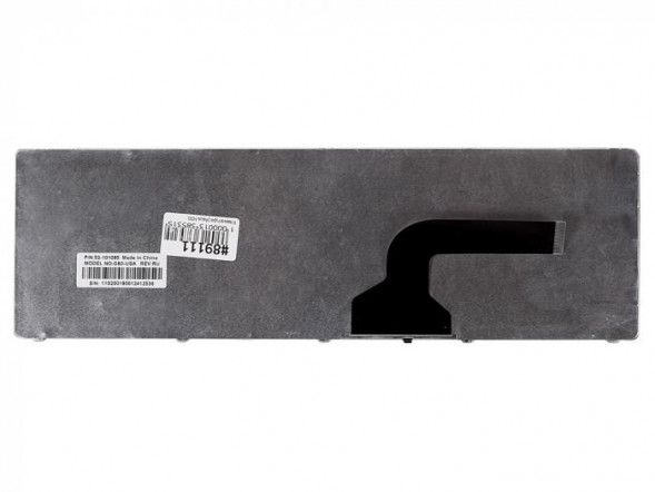 Клавиатура для ноутбука Asus A52, G60, K52, K53, K72 (кнопки сплошные) (Черная)