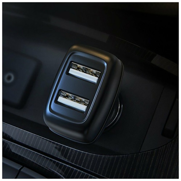 Автомобильное зарядное устройство Hoco Z36 Leader 2USB, 2.4А (Черный)