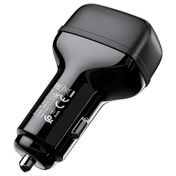 Автомобильное зарядное устройство Hoco Z36 Leader 2USB, 2.4А (Черный)