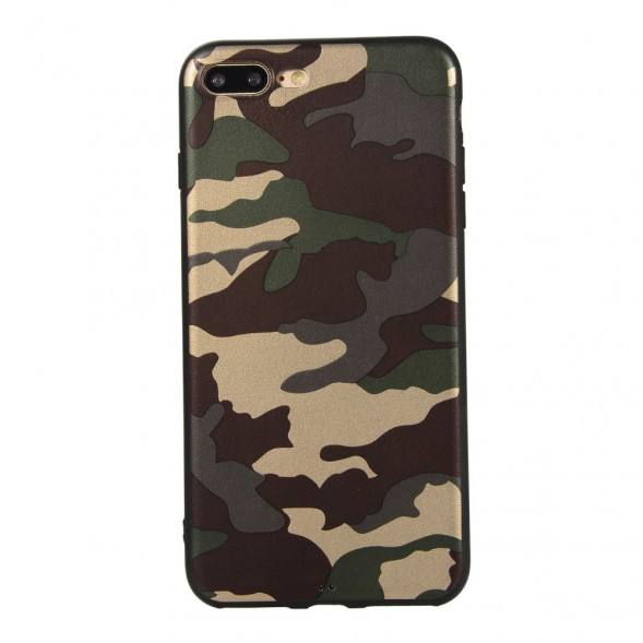 TPU Чехол накладка камуфляж для iPhone 8 Plus, iPhone 7 Plus (зеленый)