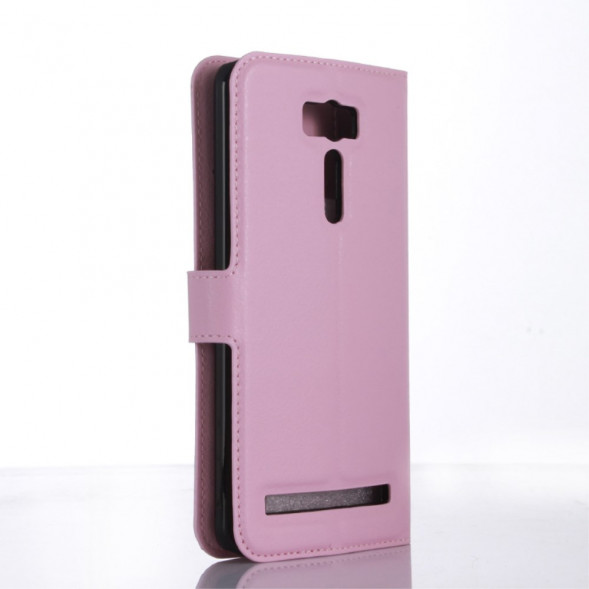 Чехол книжка с визитницей для Asus Zenfone 2 Laser ZE601KL (Розовый)