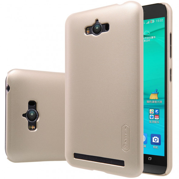 Пластиковый чехол накладка Nillkin для Asus Zenfone Max (ZC550KL) (Золотистый)