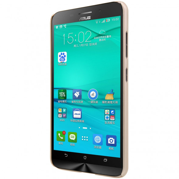 Пластиковый чехол накладка Nillkin для Asus Zenfone Max (ZC550KL) (Золотистый)