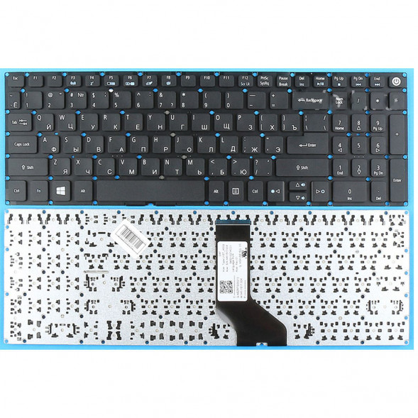 Клавиатура для ноутбука Acer Aspire E5-522, E5-573 (черная)