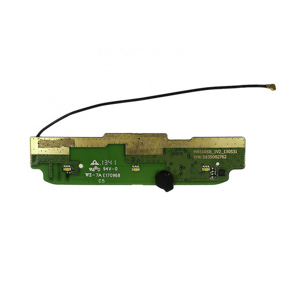 Нижняя плата для Fly EVO Tech 1 IQ454 с коаксиальным кабелем и микрофоном