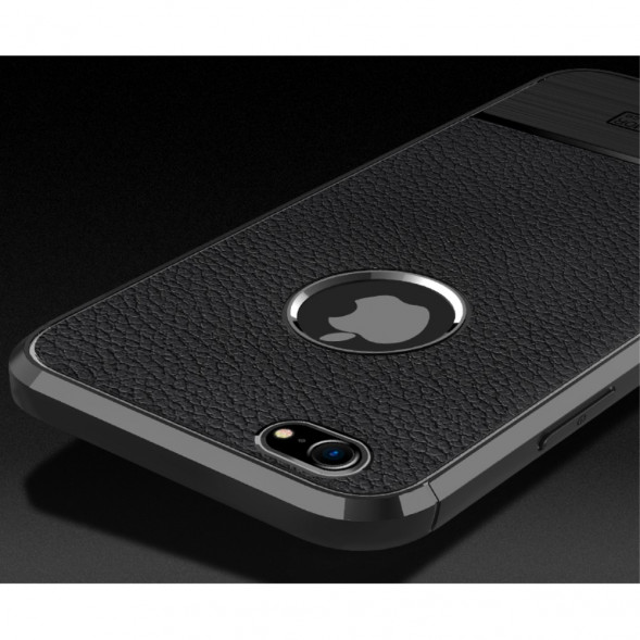 Чехол накладка Litchi для iPhone 6s / 6 (черный)