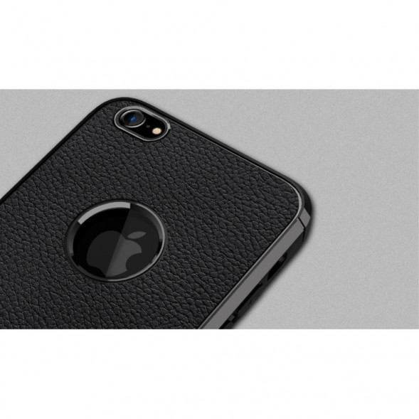 Чехол накладка Litchi для iPhone 6s / 6 (черный)