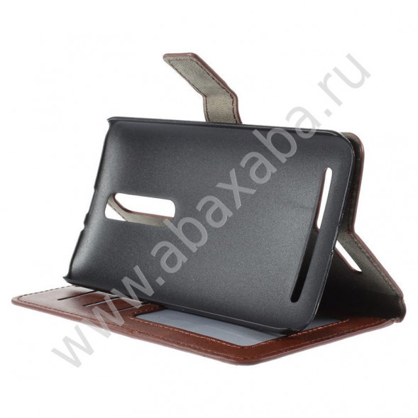 Чехол книжка для Asus Zenfone 2 ZE551ML (Коричневый)