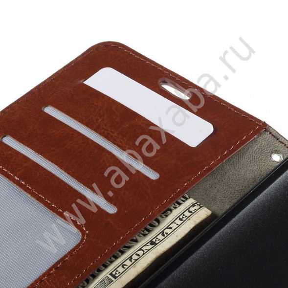 Чехол книжка для Asus Zenfone 2 ZE551ML (Коричневый)