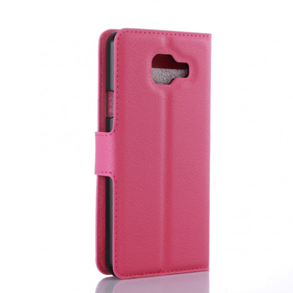 Чехол книжка с визитницей для Samsung Galaxy A3 (2016) SM-A310 (Малиновый)
