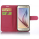 Чехол книжка с визитницей для Samsung Galaxy S7 (SM-G930) (Малиновый)