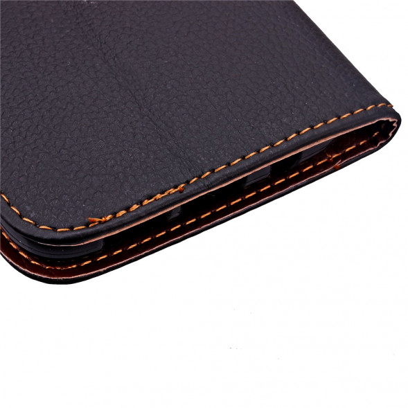 Чехол книжка с застежкой цветок для Samsung Galaxy S7 Edge G935 (Черный)