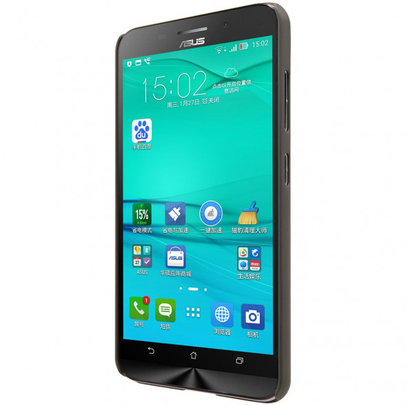 Пластиковый чехол накладка Nillkin для Asus Zenfone Max (ZC550KL) (Серый)