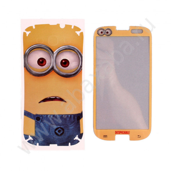 Виниловая наклейка на телефон Samsung Galaxy S3 (SM-i9300, S3 Duos) (Миньен)