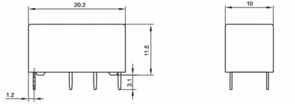 HFD27/012-S 2A HONGFA Реле электромагнитное