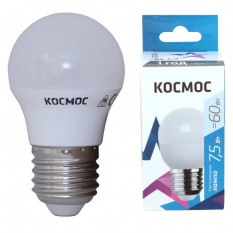 Лампа светодиодная Космос LkecLED7.5wGL45E2745