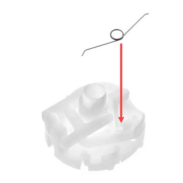 126768418 Пружина клапана рожка для кофеварки Saeco (РАЗК011)