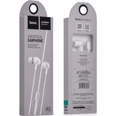 Наушники внутриканальные Hoco M3 микрофон, кнопка ответа, кабель 1.2м (белый)