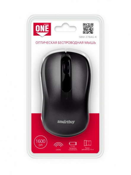 Мышь беспроводная Smartbuy ONE 378 SBM-378AG-K (черная)