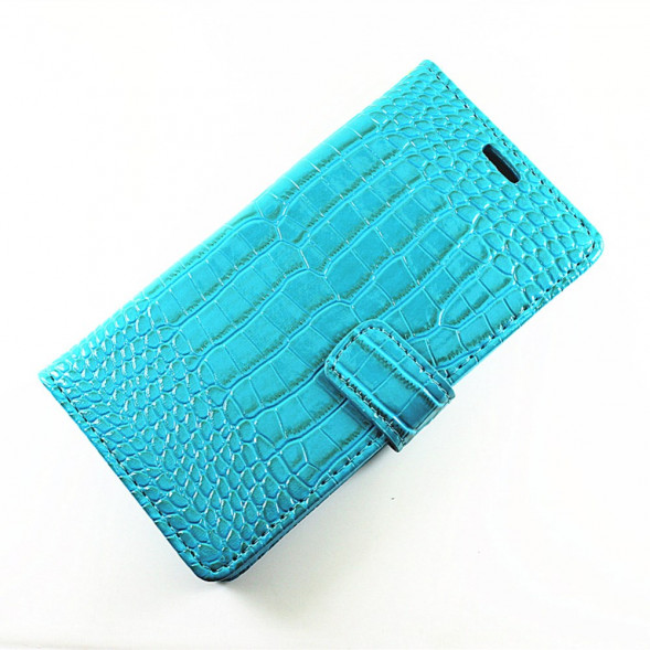 Чехол книжка под крокодиловую кожу для Microsoft Lumia 950 Dual (Белый)