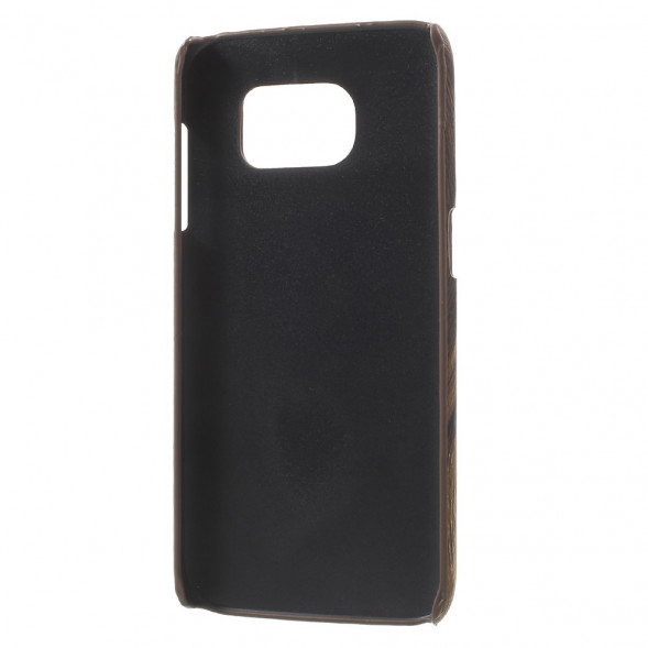 Чехол накладка под дерево для Samsung Galaxy S7 Edge G935 (Коричневый)