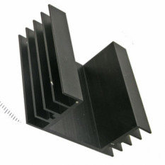 BLA031-50 Радиатор ребристый (черный)