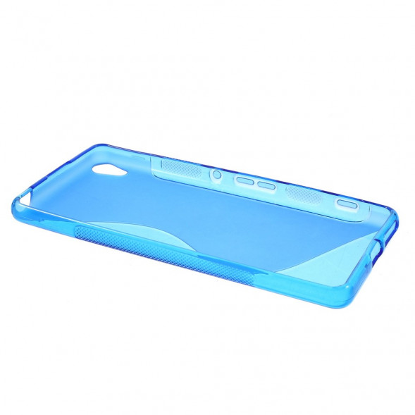 Нескользящий чехол для Sony Xperia XA, XA Dual F3111, F3112 (голубой)