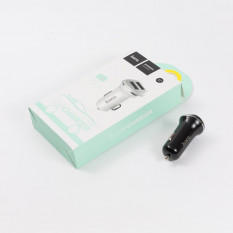 Автомобильная зарядка 2 USB HOCO Z1 2100mA (чёрный)