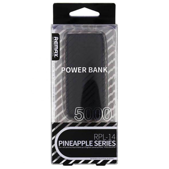Внешний аккумулятор Remax Pineapple Series 5000 mAh RPL-14 (черный)