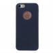 Матовый силиконовый чехол для iPhone SE, 5s, 5 (темно-синий)