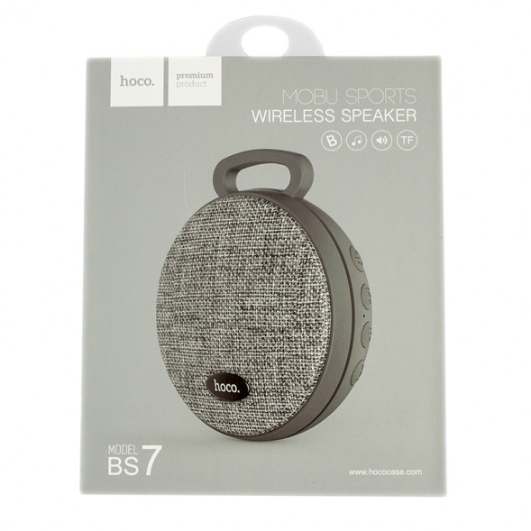 Колонка портативная Hoco BS7 Bluetooth, USB, microSD (серый)