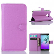 Чехол книжка с визитницей для Samsung Galaxy A3 (2016) SM-A310 (Фиолетовый)