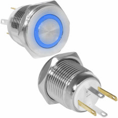 Кнопка антивандал. GQ16PF-10E/JL/B/N off-(on)