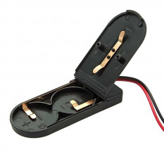 BH CR2032 IP44 Батарейный отсек на на проводе 2xCR2032 (черный)