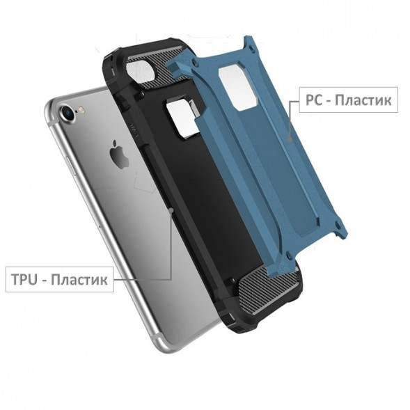 Защитный чехол Armor для iPhone 7 (Голубой)