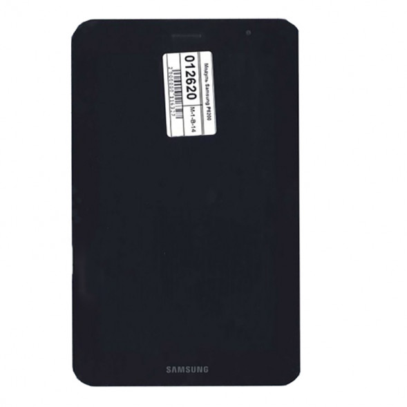Дисплей с тачскрином для Samsung P6200 с рамкой (черный)