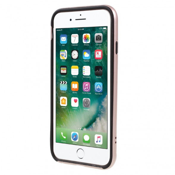 Гибридный чехол с подставкой для iPhone 6 / 6S (розовое золото)