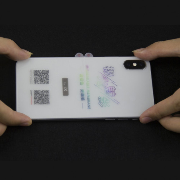 Силиконовая пленка Multi-color для iPhone X на заднюю крышку
